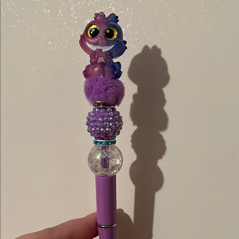 Purple Pen with Cheshire Cat